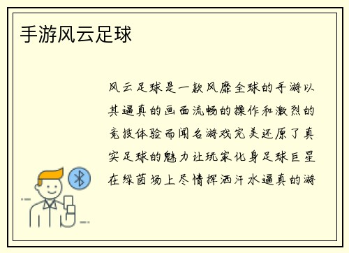 手游风云足球
